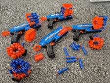 Nerf x Shot Insanity Dart Blaster Pistol Gun Blue/Black Working Order