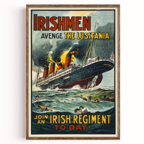 Wwi irish recruitment poster - wwi,