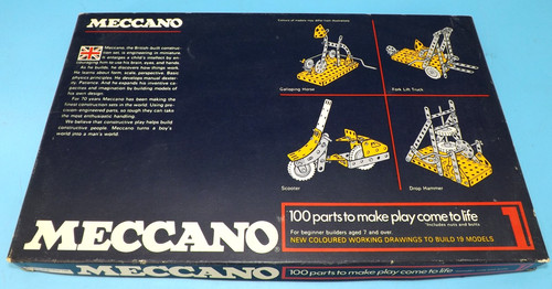 1972 meccano outfit 1 - meccano,