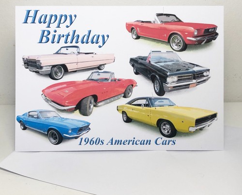 1960s american cars - cars, 5x7in
