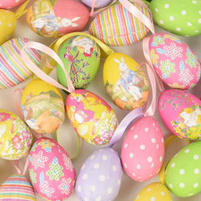 12PCS Foam Easter Eggs Hanging