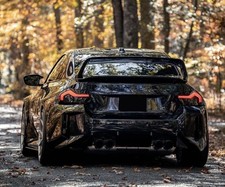 Real Carbon Fiber Rear Trunk Spoiler Wing Highkick For BMW G87 M2 Coupe 2022-24 