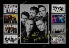 TAKE THAT SIGNED LIMITED EDITION GARY BARLOW ROBBIE WILLIAMS  A4 PHOTO PRINTS