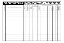 Electrical Labels Circuit