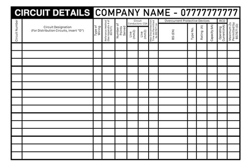 Electrical labels circuit - electrical,