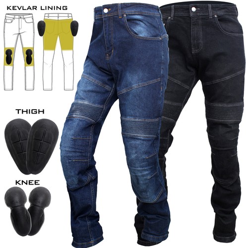Mens armoured motorcycle - armoured, jeans