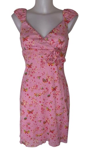Y2k womens pink butterfly - womens,