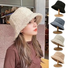 Women Warm Fluffy Plush Bucket