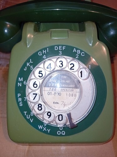 Vintage gpo 706l rotary dial - gpo,