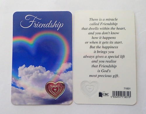 Friendship prayer card - prayer, ~