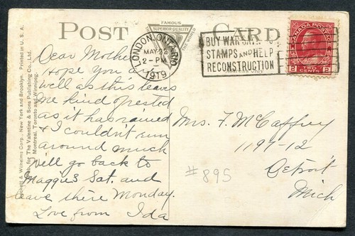 Canada slogan cancel postcard - slogan,
