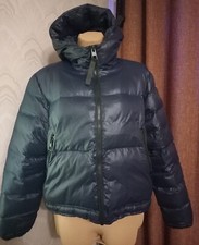 REPLAY Navy Hood Puffer Coat