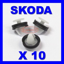 SKODA OCTAVIA FABIA SUPERB ROOMSTER INTERIOR DOOR PANEL CARD TRIM CLIPS