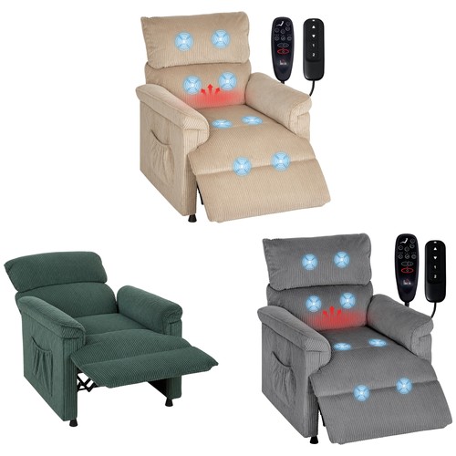 Homcom power recliner armchair - power,