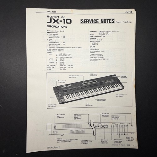 Vintage roland super jx - jx-10,