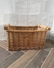 Vintage Rattan Wicker Basket