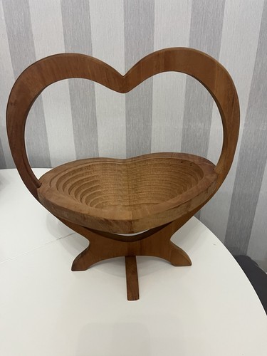 Collapsible wooden heart - collapsible,