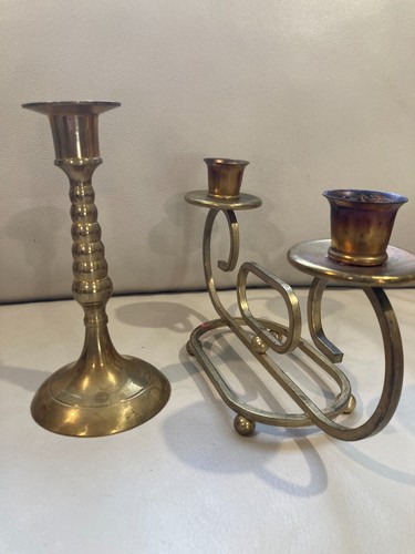 Brass candlestick inches - 1, 8