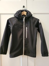 Reima Black Softshell Jacket, Size 140