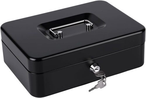 Cash box with key - cash, key,