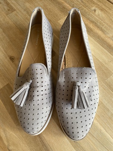 Taupe moccasin flat shoes - taupe,