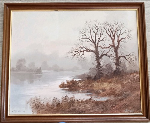 Original vtg painting - original,