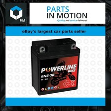 6N6-3B AGM Powerline Motorcycle Battery 6V 6Ah 6N63B