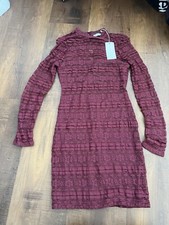Lush Clothing Lace Mini Dress - Size Medium, Maroon