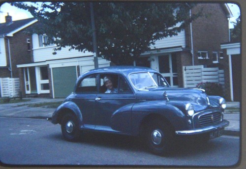 35mm slide morris minor 1979 - morris,