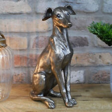 Sitting Whippet Ornament Brass