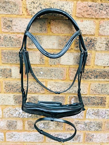 Patent leather bridle snaffle - patent,