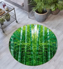 3D Summer Bamboo Forest ZHUB2447 Game Non Slip Rug Mat Photo Carpet Ann
