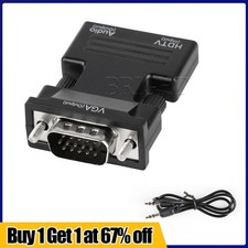 HDMI to VGA Converter Adapter Cable HDMI INPUT to VGA OUTPUT for TV PC Monitor