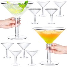 SAIAOKJ 48oz Giant Martini Glass Plastic Centerpiece Party Decor (10 pcs)