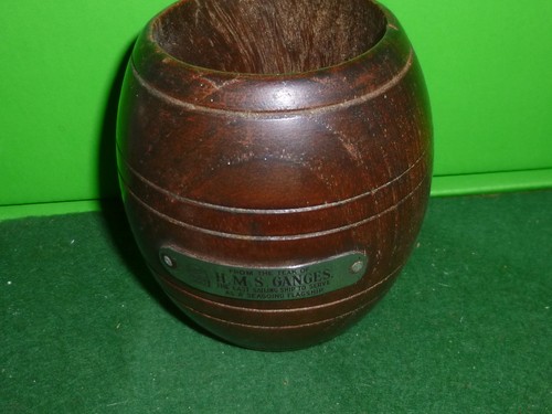 Hms ganges wooden barrel made - hms,