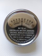 Vincent - HRD/Vellocette Miller N⁰75V Ammeter NOS