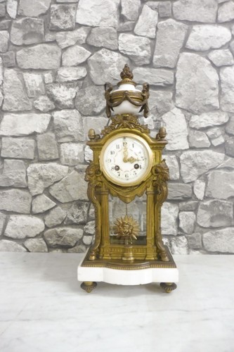 Antique french mantel clock - french,