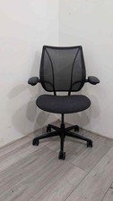 Humanscale Liberty Operator Chair, Adjustable, Grey, Black Swivel Base