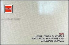 1990 GMC G Van Vandura Electrical Wire Diagnostic Diagram Manual