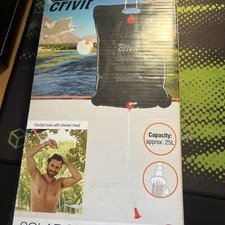 Crivit 20L Solar Camping Camp Shower Heated by the Sun VGC