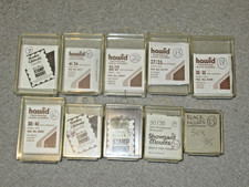 Black Stamp Mounts, Various Sizes, 10 Part Opened Packs with Remainder Unused