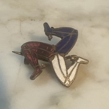 Vintage Isle of Man Enamel 3 Legged Badge