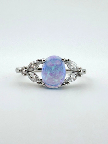 925 silver ring with blue - ring,