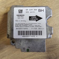 Vauxhall Astra G Mk4 1.8 16v Coupe Airbag ECU Control Module 09229304 BH Code