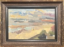 NICHOLAS HORSFIELD 1917-2005 Original Painting Small Crosby Liverpool beautiful 