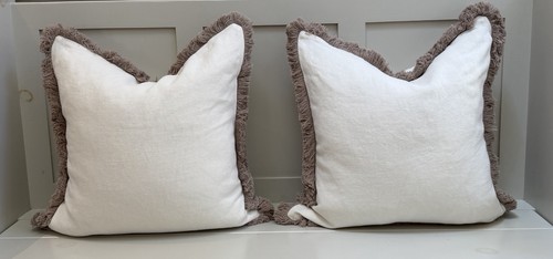 Pair oka stonewashed - of, linen