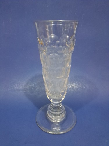 Antique glass footed vase - antique,