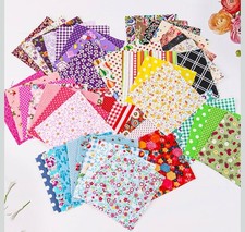 50 Cotton Fabric Squares for