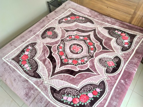 Thick floral mink blanket - floral,