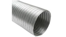 3m Aluminium Flexi Pipe Alloy Air Duct Tube Heat Resistant Hose Ø 80 - 200mm